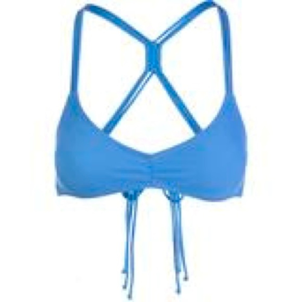 Volcom Simply solid v-neck bikini top tie back